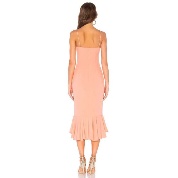 Lovers Friends Tyler Crepe Flounce Midi Dress - Picture 2 of 8